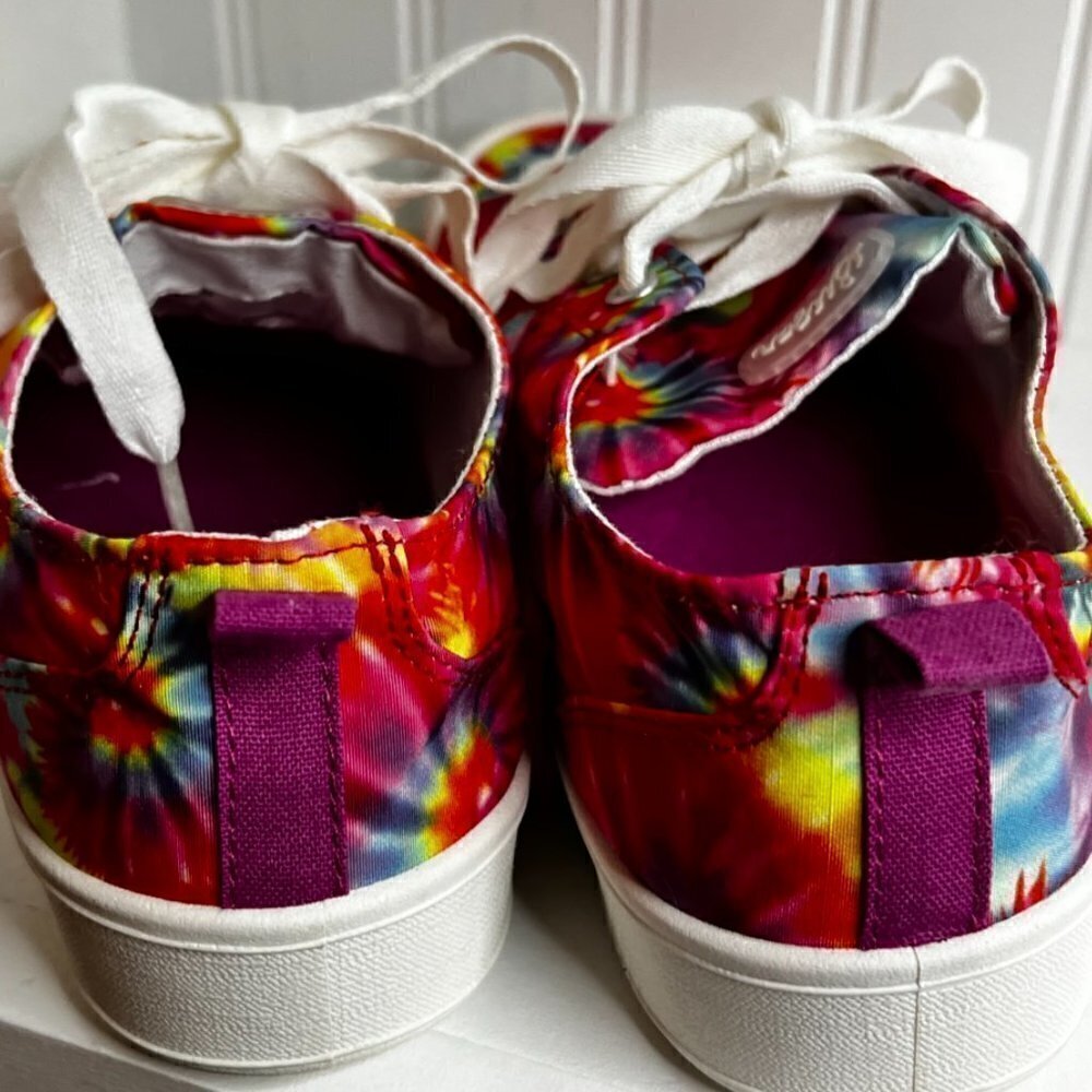 Sugar Women's Festival Lace-up Sneakers Women's Size 7.5 Tie Dye Rainbow - Picture 4 of 6